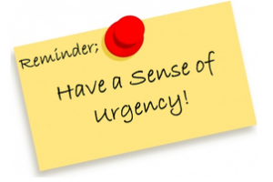 Sense of Urgency